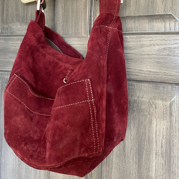 Tylie Malibu Handbags - Suede 💕Hobo Purse with Studded Bling Strap